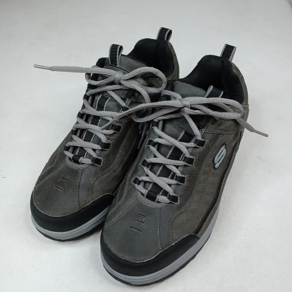 Skechers Shape Ups Nubuck Leather Pebble Taupe Ton - Picture 10 of 10